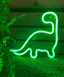 Cute Glowing Neon Dinosaurs Sign