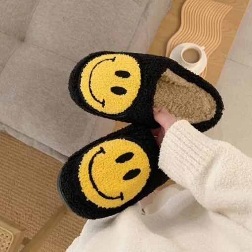 Smiley Face Slippers For A Comfy Experience