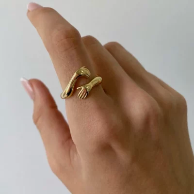 Hugging Hands Ring