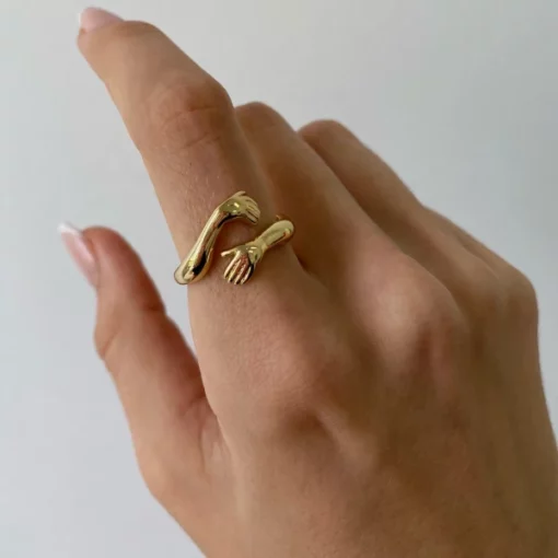 Hugging Hands Ring