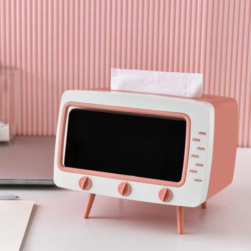 2-in-1 Phone Stand & Tissue Storage Box