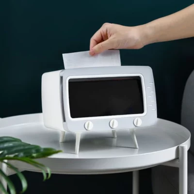 2-in-1 Phone Stand & Tissue Storage Box