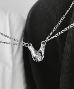 Hold Hands Couple Necklace