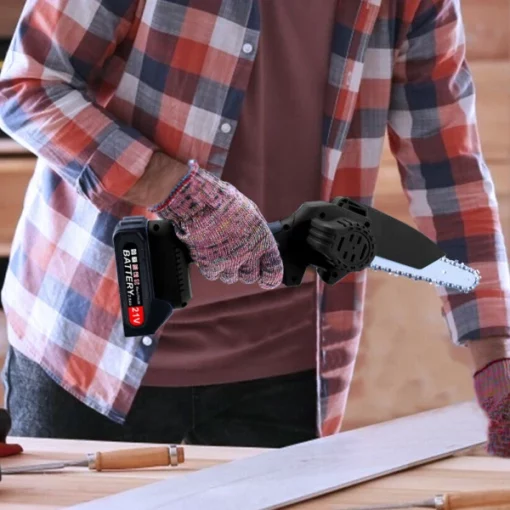 Multi-Use Rechargeable Handheld Mini Chainsaw For Wood Cutting