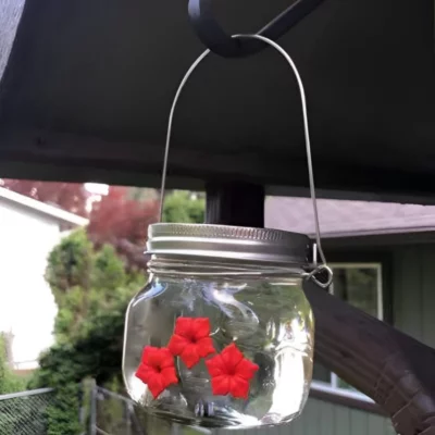 Hummingbird Feeder Plastic Flower Bird Feeder