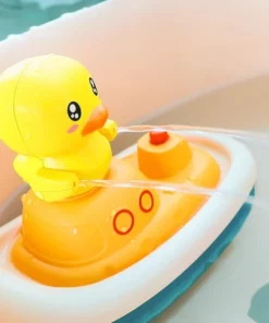 Electric Duck Boat Spray Bath Toy