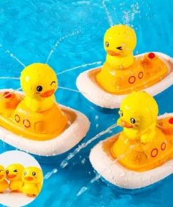 Electric Duck Boat Spray Bath Toy