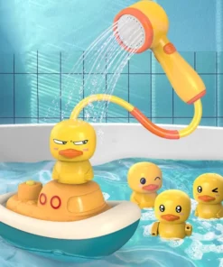 Electric Duck Boat Spray Bath Toy