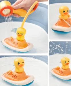 Electric Duck Boat Spray Bath Toy