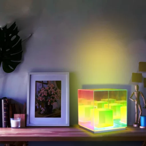 Magic Chamber Cube Table Lamp