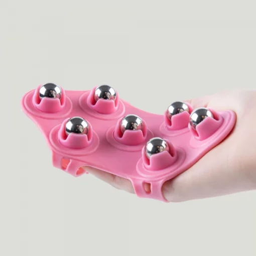 Metal Roller Ball Massage Glove