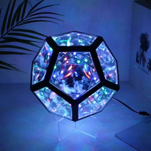 Color-Changing Infinite Dodecahedron Light