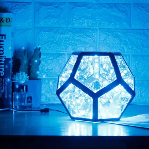 Color-Changing Infinite Dodecahedron Light