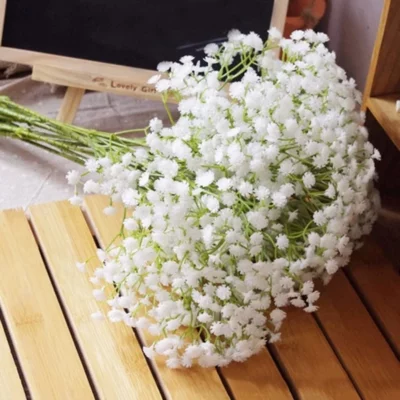 Realistic Gypsophila Bouquets for DIY Home Decor, Weddings & More (3 Bunches)