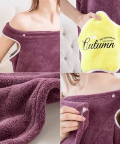 Wearable Bath Towel Robe