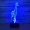 3D Illusion LED Giraffe Lamp For Living Room, Nursery, Office & Bedroom