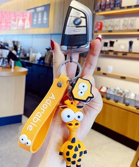 Animal-Shaped Funny Toys Car Keychain