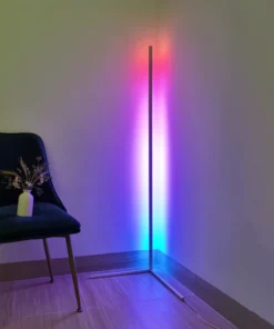 Color-Changing LED RGB Floor Lamp With Wireless Control