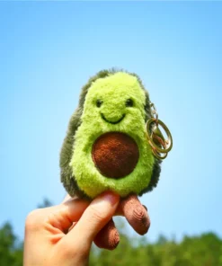 Cute Avocado Keychain Plush