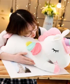 Cute & Fluffy Rainbow Unicorn Plush Toy