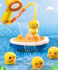 Electric Duck Boat Spray Bath Toy