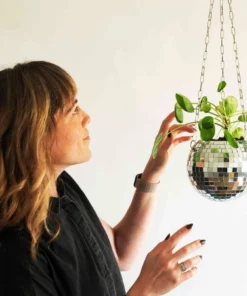 Hanging Disco Ball Planter For Home & Office Decor