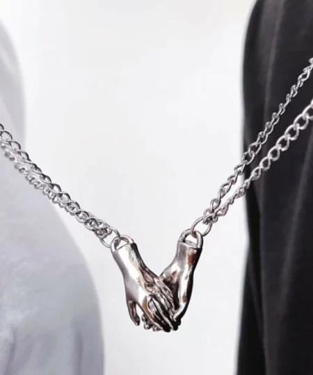 Hold Hands Couple Necklace