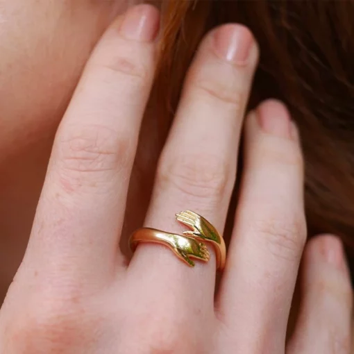 Hugging Hands Ring