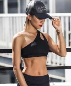 One Shoulder Sports Bra Top