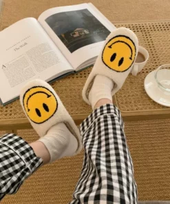 Smiley Face Slippers For A Comfy Experience