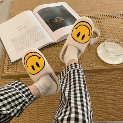 Smiley Face Slippers For A Comfy Experience