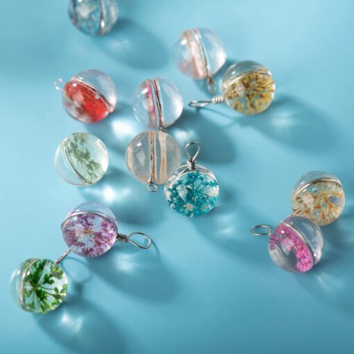 Hand-made Glass Flower Beads