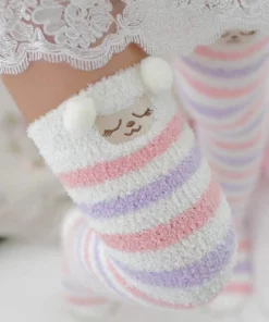 Cute & Comfy Striped Animal Thigh High Socks