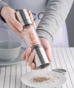 2-in-1 Spice & Sea Salt Grinder Bottle