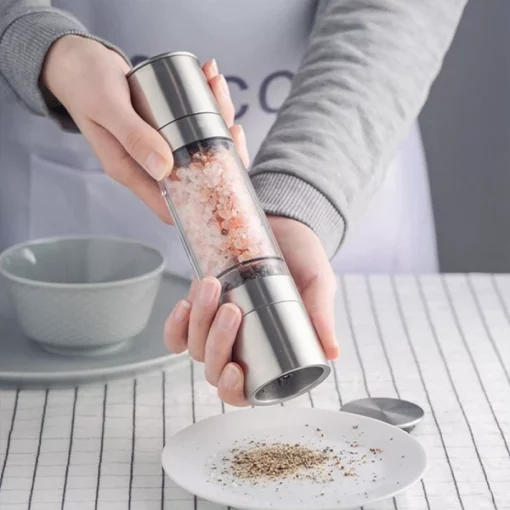 2-in-1 Spice & Sea Salt Grinder Bottle