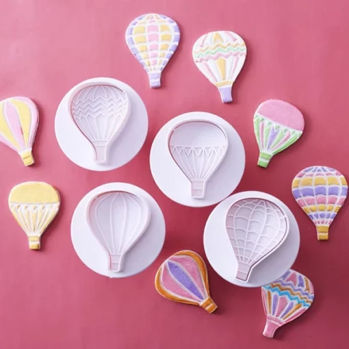 Hot Air Balloon Cookies Cutter Molds With Plunger