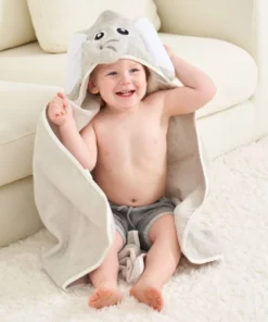 Elephant Hooded Bath Towel For Babies