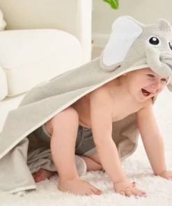 Elephant Hooded Bath Towel For Babies