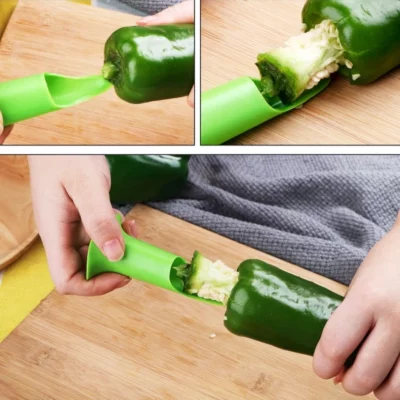 2-Pcs Bell Pepper Corer Seed Removing Tool