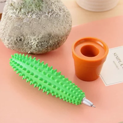 Cute & Fun Green Cactus Pen