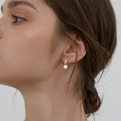 Dainty Pearl Huggie Earrings For Every Dress