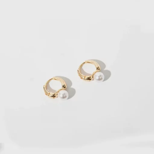 Dainty Pearl Huggie Earrings For Every Dress