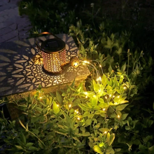 Glowing Watering Can Made with Fairy Light