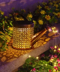 Glowing Watering Can Made with Fairy Light