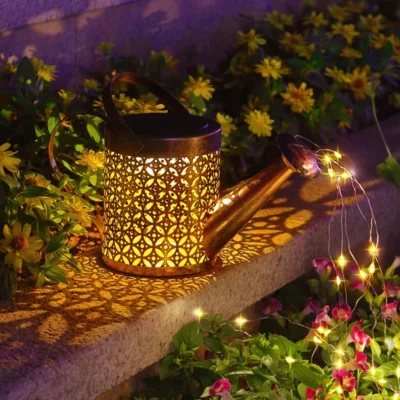 Glowing Watering Can Made with Fairy Light