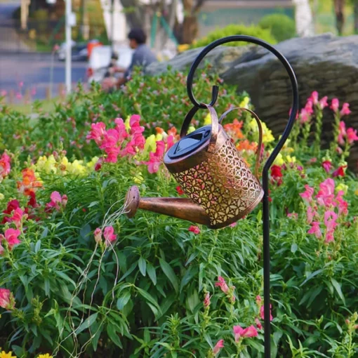 Glowing Watering Can Made with Fairy Light