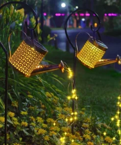 Glowing Watering Can Made with Fairy Light