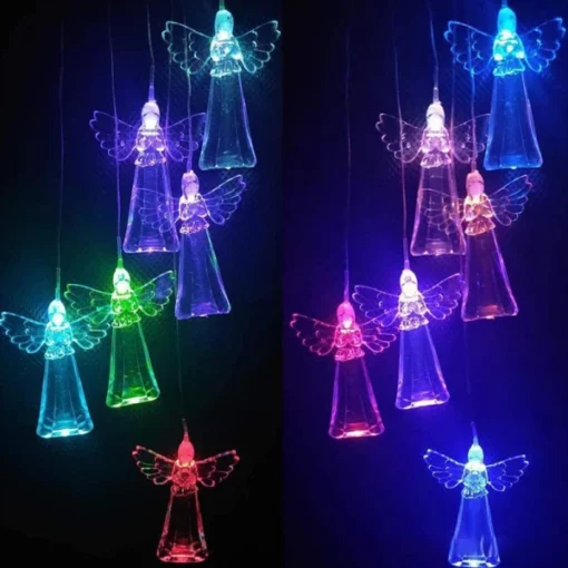 Solar Guardian Angel Wind Chime Light