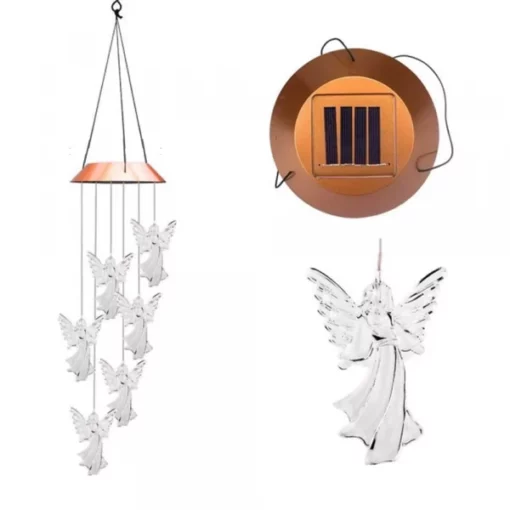 Solar Guardian Angel Wind Chime Light