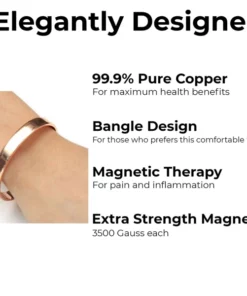 Pure Magnetic Copper Therapy Bangle Bracelet